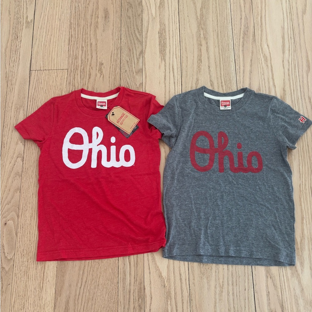 Homage script Ohio Tees